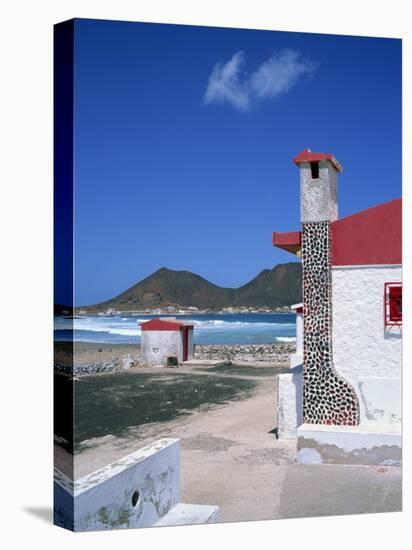 Detail of a Coastal Cottage, Calhau, Sao Vicente, Cape Verde Islands, Atlantic, Africa-Renner Geoff-Stretched Canvas