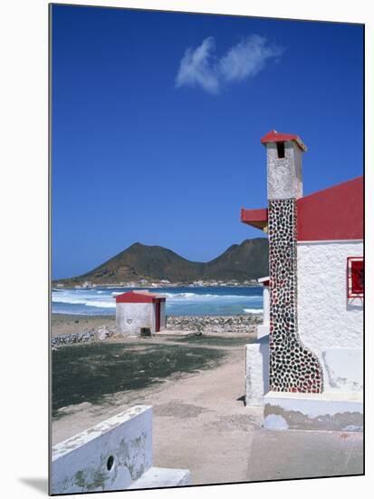 Detail of a Coastal Cottage, Calhau, Sao Vicente, Cape Verde Islands, Atlantic, Africa-Renner Geoff-Mounted Photographic Print