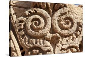 Detail of a Column in the Bath House, Apollonia, Libya, North Africa, Africa-Oliviero Olivieri-Stretched Canvas