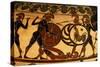 Detail of a Corinthian Vase Showing a Hoplite Battle, circa 600 BC-null-Stretched Canvas