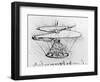 Detail of a Design For a Flying Machine, c.1488-Leonardo da Vinci-Framed Giclee Print