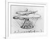 Detail of a Design For a Flying Machine, c.1488-Leonardo da Vinci-Framed Giclee Print