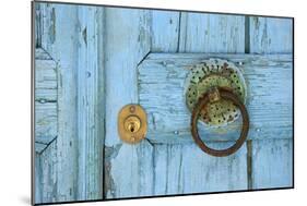 Detail of a Door in Sivas, South Coast, Crete, Greece, Europe-Christian Heeb-Mounted Photographic Print