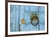 Detail of a Door in Sivas, South Coast, Crete, Greece, Europe-Christian Heeb-Framed Photographic Print