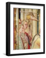 Detail of a Falconer from the Life of St. Martin, C.1326-Simone Martini-Framed Giclee Print