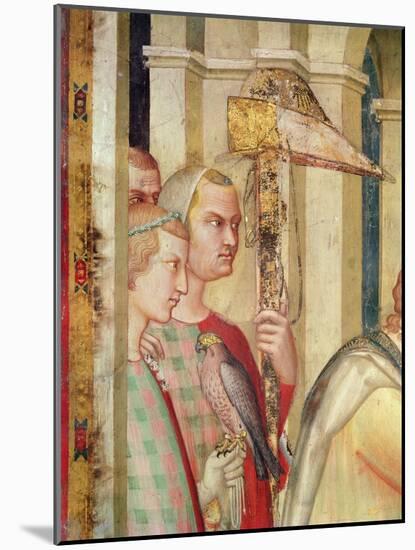 Detail of a Falconer from the Life of St. Martin, C.1326-Simone Martini-Mounted Giclee Print