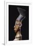 Detail of a Fine Magbetu Harp Depicting the Head Finial in Profile-null-Framed Giclee Print