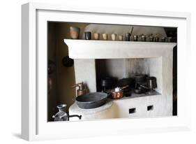 Detail of a Fireplace, Used for the Preparation of the Pharmacy Products-null-Framed Giclee Print
