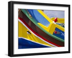 Detail of a Fishing Boat, St. Paul's Bay, Malta, Mediterranean, Europe-Nick Servian-Framed Photographic Print