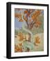 Detail of a Fresco Showing the Serpent in the Garden of Eden, Puteaux, Hauts De Seine-Godong-Framed Photographic Print