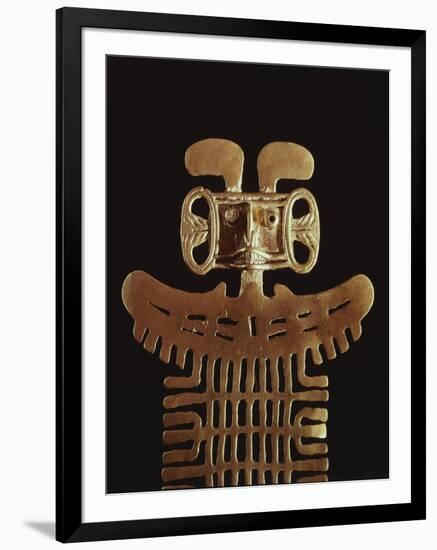 Detail of a Gold Breastplate, Artifact Originating from Tolima-null-Framed Giclee Print