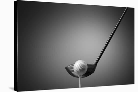 Detail Of A Golf Club And Ball-olly2-Stretched Canvas