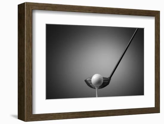 Detail Of A Golf Club And Ball-olly2-Framed Photographic Print