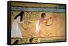 Detail of a Harvest Scene on the East Wall, from the Tomb of Sennedjem, the Workers' Village-null-Framed Stretched Canvas