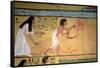 Detail of a Harvest Scene on the East Wall, from the Tomb of Sennedjem, the Workers' Village-null-Framed Stretched Canvas