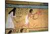 Detail of a Harvest Scene on the East Wall, from the Tomb of Sennedjem, the Workers' Village-null-Stretched Canvas