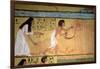 Detail of a Harvest Scene on the East Wall, from the Tomb of Sennedjem, the Workers' Village-null-Framed Giclee Print