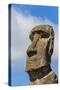 Detail of a Moai at Ahu Akivi, the First Restored Altar-Michael Nolan-Stretched Canvas