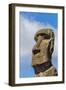 Detail of a Moai at Ahu Akivi, the First Restored Altar-Michael Nolan-Framed Photographic Print