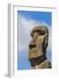 Detail of a Moai at Ahu Akivi, the First Restored Altar-Michael Nolan-Framed Photographic Print