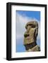 Detail of a Moai at Ahu Akivi, the First Restored Altar-Michael Nolan-Framed Photographic Print