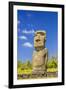 Detail of a Moai at Ahu Akivi-Michael-Framed Photographic Print