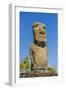 Detail of a Moai at Ahu Akivi-Michael-Framed Photographic Print