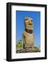 Detail of a Moai at Ahu Akivi-Michael-Framed Photographic Print