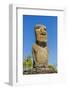 Detail of a Moai at Ahu Akivi-Michael-Framed Photographic Print