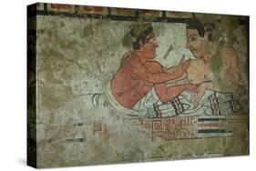 Detail of a Mural from the Tomb of the Infernal Quadriga-Etruscan-Stretched Canvas