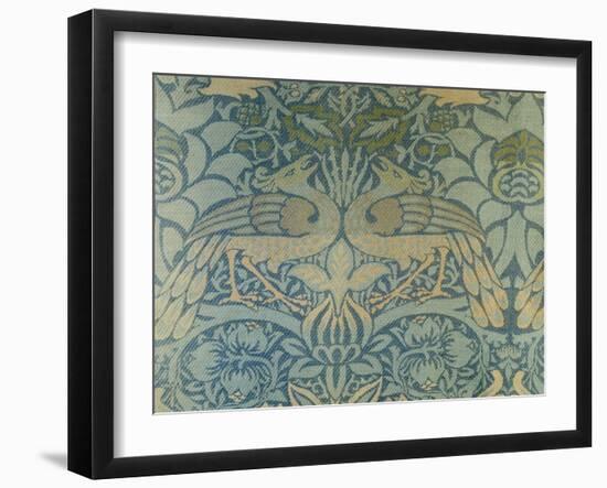 Detail of a Pair of Morris & Co Peacock and Dragon Woven Twill Curtains, circa 1889-Christopher Dresser-Framed Giclee Print