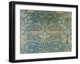 Detail of a Pair of Morris & Co Peacock and Dragon Woven Twill Curtains, circa 1889-Christopher Dresser-Framed Giclee Print