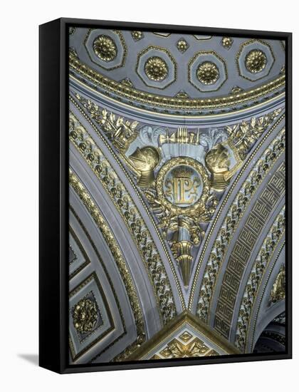 Detail of a Pendentive in a Cupola, Galerie Des Batailles, Chateau De Versailles, France-null-Framed Stretched Canvas