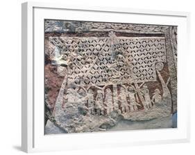 Detail of a Picture Stone Depicting a Viking Ship, from the Isle of Gotland-null-Framed Giclee Print
