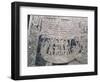 Detail of a Picture Stone Depicting the Last Voyage of the Deceased, from the Isle of Gotland-Viking-Framed Giclee Print