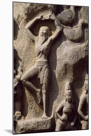 Detail of a Relief Depicting the Descent of the God Ganges, Mahabalipuram Rock Sanctuary-null-Mounted Photographic Print