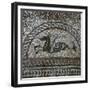 Detail of a Roman floor mosaic showing a sea-horse, 1st century. Artist: Unknown-Unknown-Framed Giclee Print