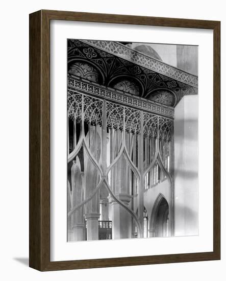 Detail of a Rood Screen, St Mary's Church, Worstead, Norfolk-Frederick Henry Evans-Framed Photographic Print