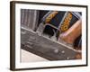 Detail of a Semi Automatic Weapon in the Lower Omo Valley, Ethiopia, Africa-Gavin Hellier-Framed Photographic Print