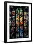Detail of a Stained Glass, Life of Saints Cyril and Methodius, St, Vitus Cathedral, Wenceslas and A-Alphonse Marie Mucha-Framed Giclee Print