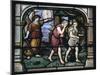 Detail of a stained glass window in Chartres, 19th century-Unknown-Mounted Giclee Print