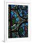 Detail of a stained glass window showing the story of Moses, 12th century. Artist: Unknown-Unknown-Framed Giclee Print