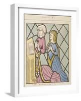 Detail of a Stained Glass Window, St Giles, South Mimms, Hertfordshire, C1800-null-Framed Giclee Print