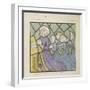 Detail of a Stained Glass Window , St Giles, South Mimms, Hertfordshire, C1800-null-Framed Giclee Print