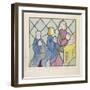 Detail of a Stained Glass Window, St Giles, South Mimms, Hertfordshire, C1800-null-Framed Giclee Print