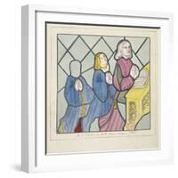 Detail of a Stained Glass Window, St Giles, South Mimms, Hertfordshire, C1800-null-Framed Giclee Print