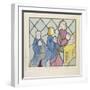 Detail of a Stained Glass Window, St Giles, South Mimms, Hertfordshire, C1800-null-Framed Giclee Print