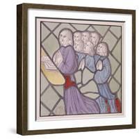 Detail of a Stained Glass Window, St Giles, South Mimms, Hertfordshire, C1800-null-Framed Giclee Print