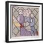 Detail of a Stained Glass Window, St Giles, South Mimms, Hertfordshire, C1800-null-Framed Giclee Print