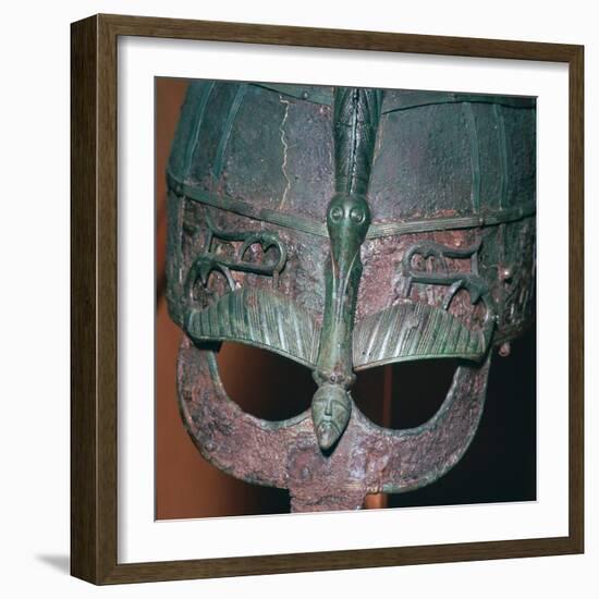 Detail of a Viking helmet from grave one at Vendel, Uppland, Sweden, 7th century Artist: Unknown-Unknown-Framed Giclee Print
